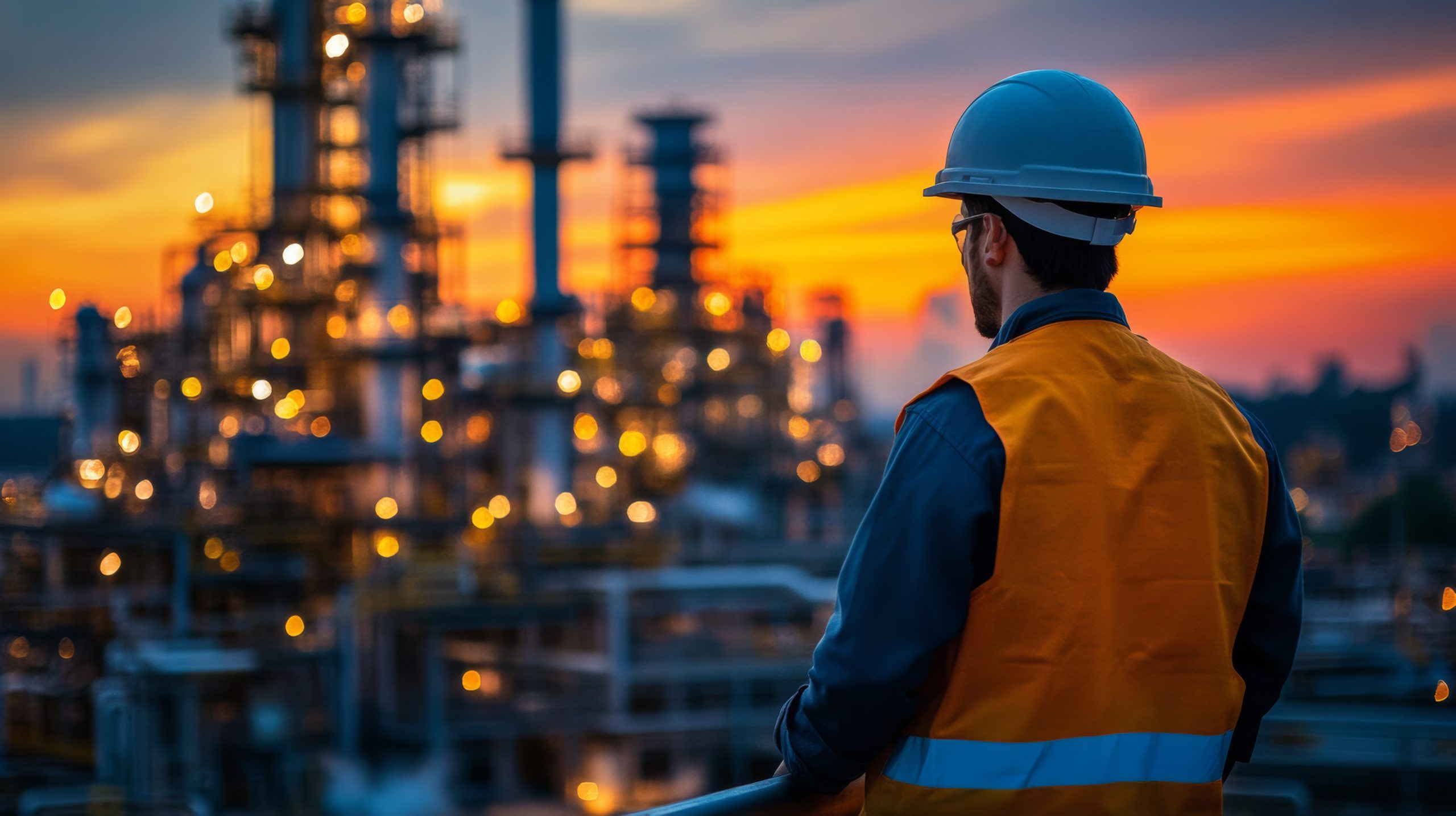 Technicien Fortis Facilities supervisant un chantier industriel